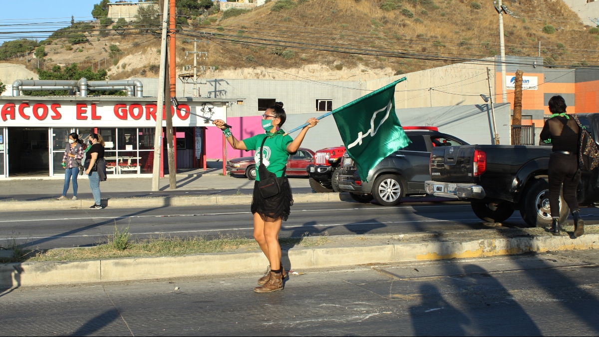 Marcha feminista del 28 de septiembre en Tijuana