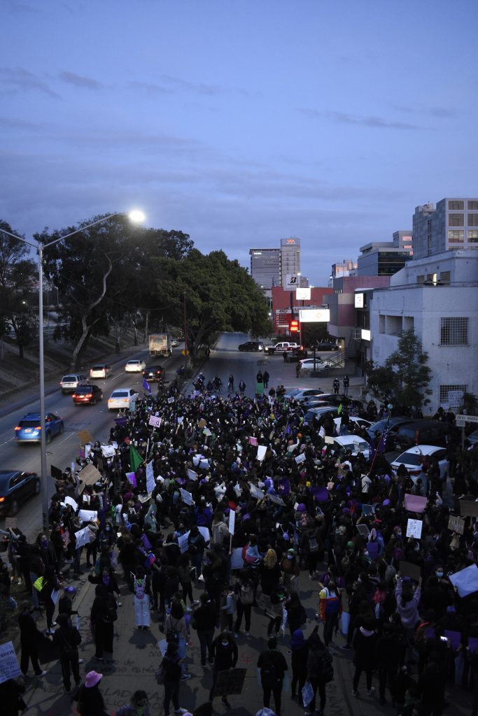 Protesta feminista 8m Tijuana